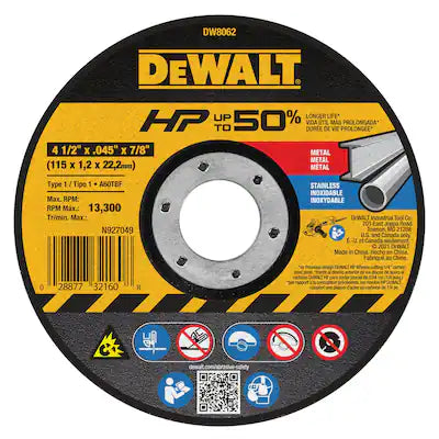 DEWALT 4.5-Inches Aluminum oxide Cut-off wheel