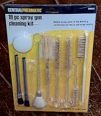 CENTRAL PNEUMATIC Spray Gun Cleaning Brush Kit, 19 Piece