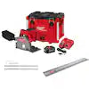 Milwaukee M18 FUEL 18V Li-Ion Brushless Cordless 6-1/2 in. Plunge Track Saw Kit w/55 in. Track Saw Guide Rail & Track Connector