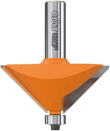 Chamfer Router Bit 1/2" Shank, 2-9/16" Cutting Diameter, 1" Cutting Length, 45 Degree Cutting Angle