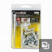 #8 x 1-1/2 in. Plastic Push-In Ribbed 46 lbs. Anchors (15-Pack)