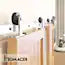 HOMACER 144-in Brushed Brushed Nickel Indoor Top mount Double Barn door hardware kit