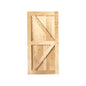 HOMACER 48-in x 96-in Unfinished Unfinished Pine Wood Solid core Single Barn Door (Hardware Not Included)