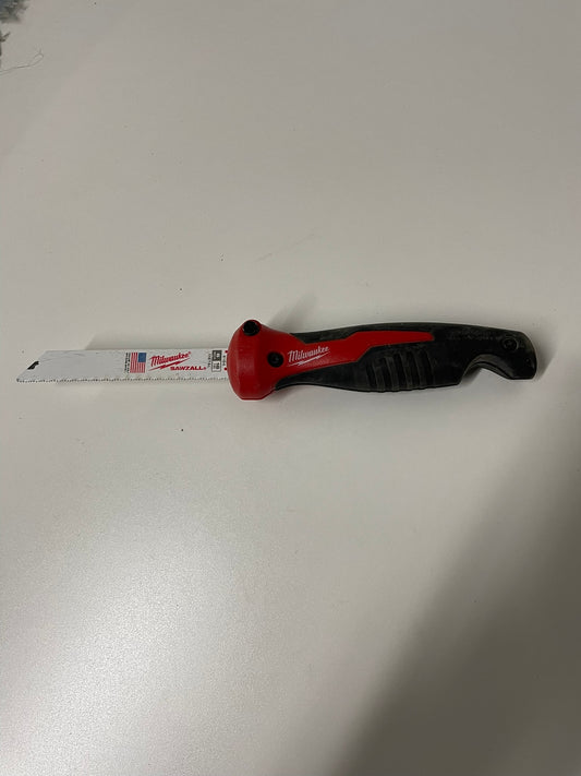 Milwaukee Folding Jab Saw with 6 in. 18 TPI Metal SAWZALL Reciprocating Saw Blade