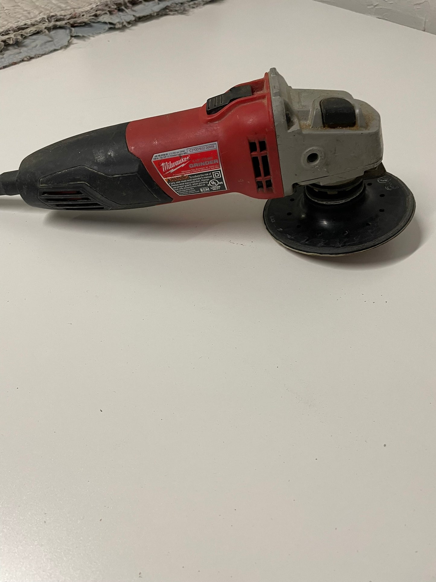 Milwaukee 13 Amp 5 in. Small Angle Grinder with Dial Speed