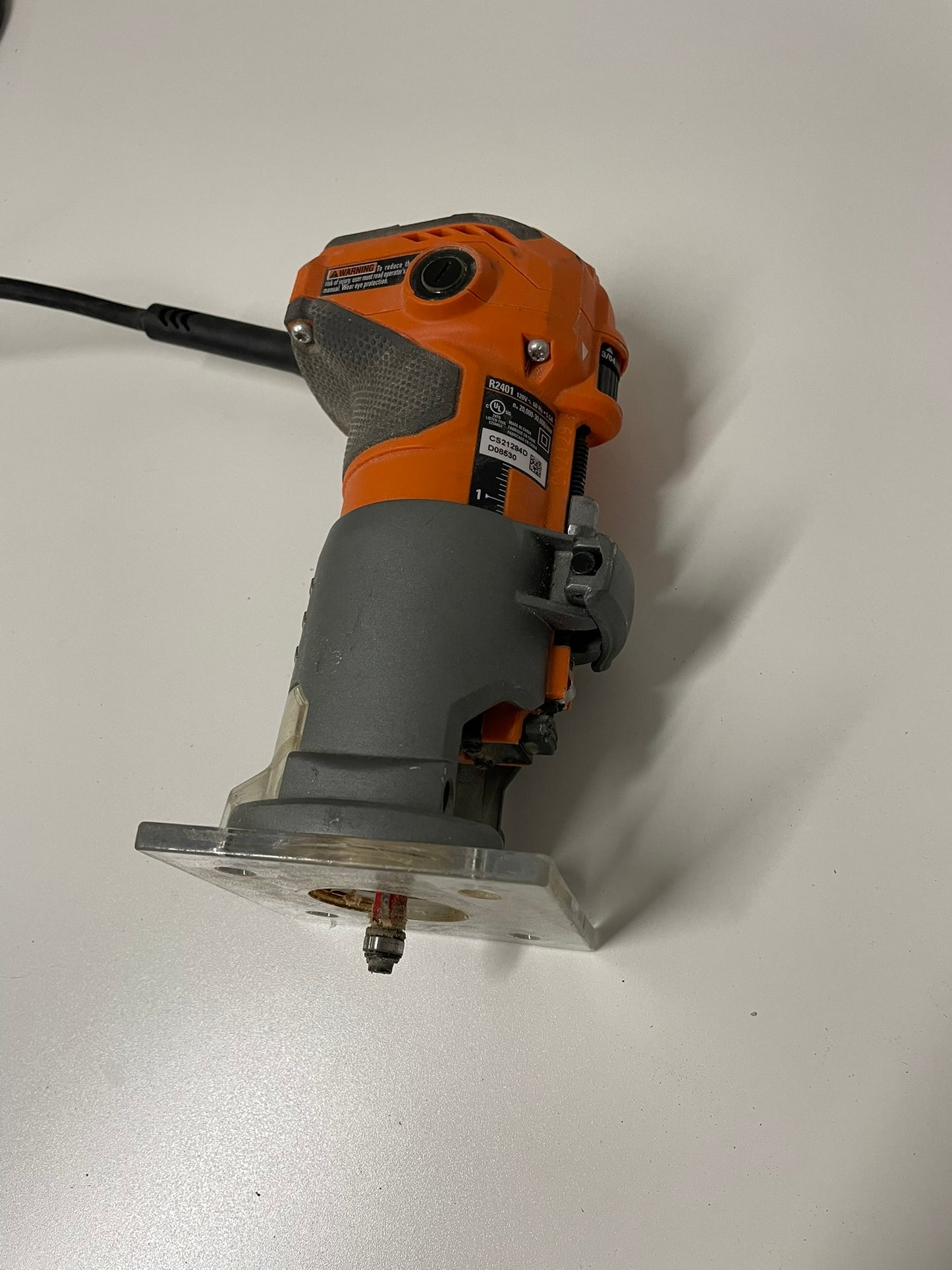 RIDGID 5.5 Amp Compact Fixed-Base Corded Router