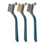 Anvil Mini Wire Brush Set with Assorted Bristles in Nylon, Brass, and Stainless Steel (3-Pack)
