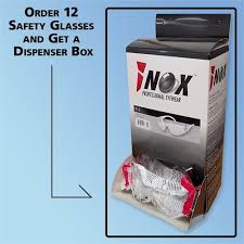 iNOX Armour Visitor's Glasses, Multiple Frame Color Options, 12/case INOX