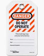 "Danger: Do Not Operate" Lockout Tags