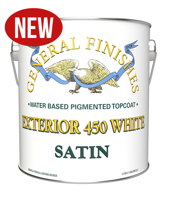 Exterior 450 Water-Based White Topcoat