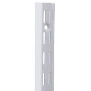 94" KV82 Heavy-Duty Double Slot Shelf Standard, White Finish