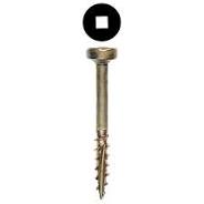 #7 x 1-1/4" Fillister Head Face Frame/Pocket-Hole Screw, Square Drive Hi-Lo Thread and Type 17 Auger Point, Lubricated