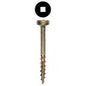 #7 x 1-1/4" Fillister Head Face Frame/Pocket-Hole Screw, Square Drive Hi-Lo Thread and Type 17 Auger Point, Lubricated