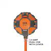 RIDGID 3-Outlet Power Ball Extension Cord Plus USB