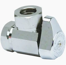 BrassCraft 1/2 in. FPT outlets X 1/2 in. MPT Brass Shut-Off Valve